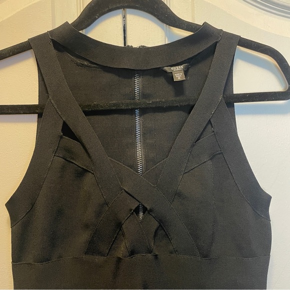 Guess St Mirage Criss Cross Cage Bandage Mini Dress - Size M - Picture 7 of 16